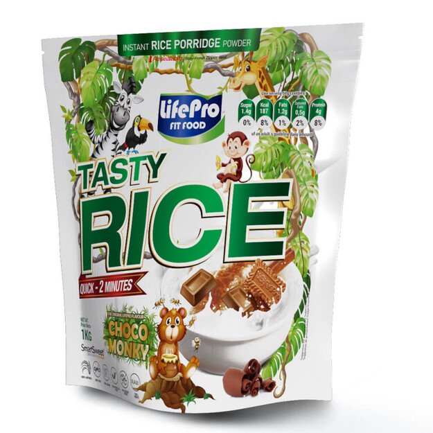 LIFE PRO Cream of Rice 1kg - ryžių košė Choco Monkey