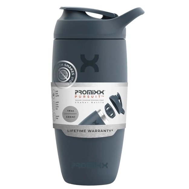 Promixx Pursuit Insulated Stainless Steel Shaker 550ml Graphite