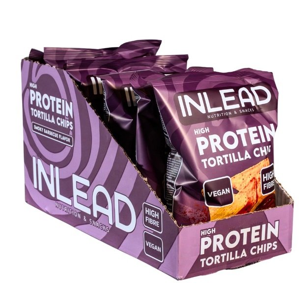 Inlead High Protein Tortilla Chips 6 x 50 g Smoky Barbecue