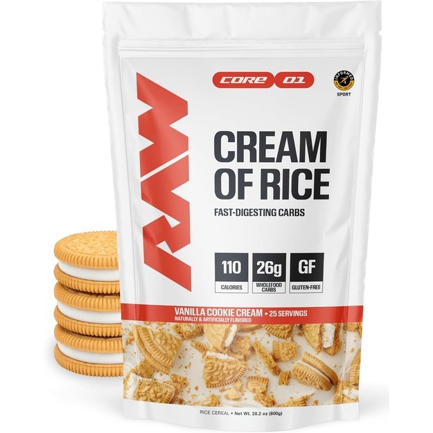 RAW Nutrition Cream of Rice Vanilla Cookie Cream Cereal 800 g