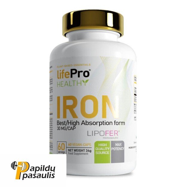 Life Pro Iron 60 Caps (Liposomalinė geležis)