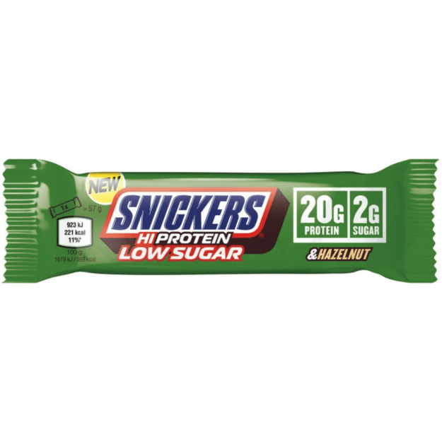 Snickers Hazelnut Low Sugar Hi Protein 57g