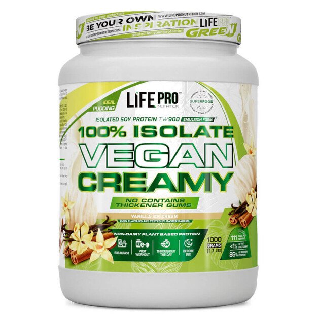 Life Pro Isolate Vegan Creamy 1000g Salted Caramel & Peanuts