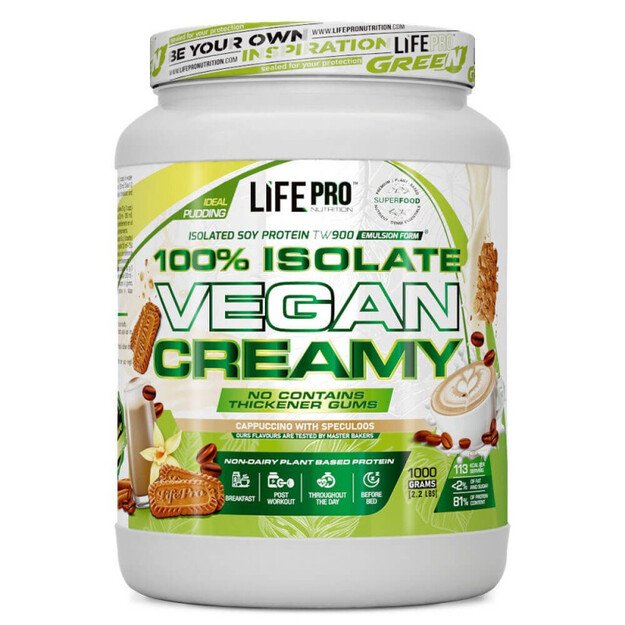 Life Pro Isolate Vegan Creamy 1000g Salted Caramel & Peanuts