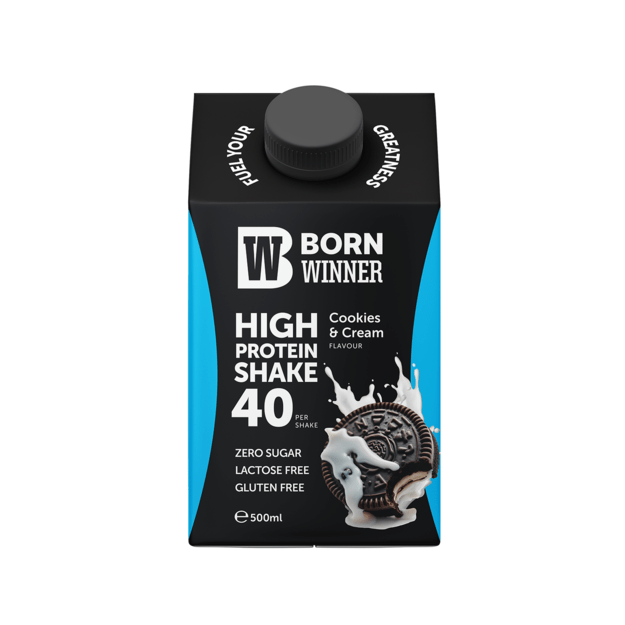 Born Winner Protein Shake – Cookies and Cream 500 ml