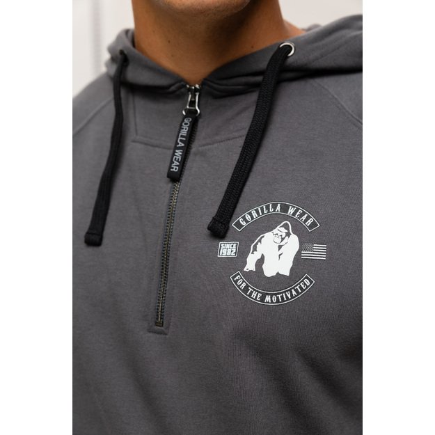 Gorilla Wear Huntley Sleeveless Hoodie Dark grey
