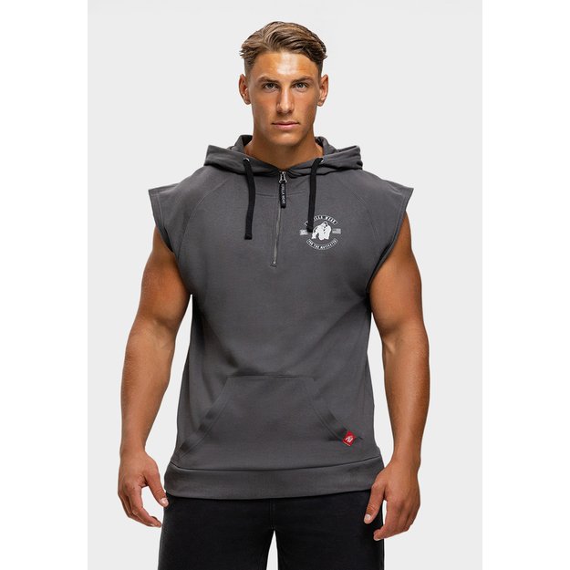 Gorilla Wear Huntley Sleeveless Hoodie Dark grey