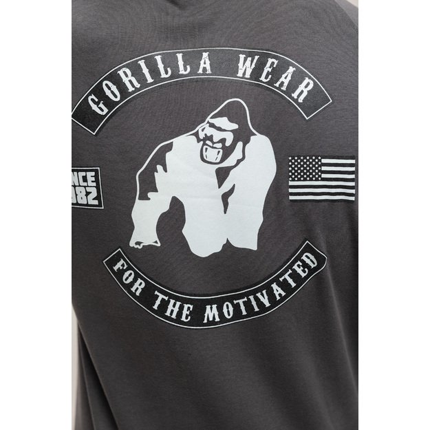 Gorilla Wear Huntley Sleeveless Hoodie Dark grey