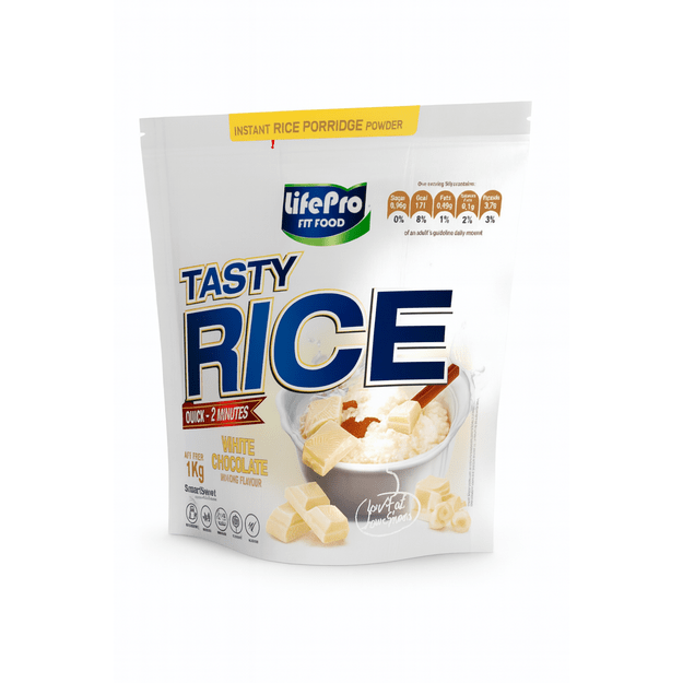 LIFE PRO Cream of Rice 1kg - ryžių košė White Chocolate