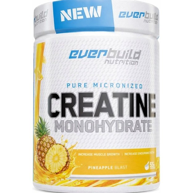 Everbuild Nutrition Creatine Monohydrate 300g Ananasų skonio