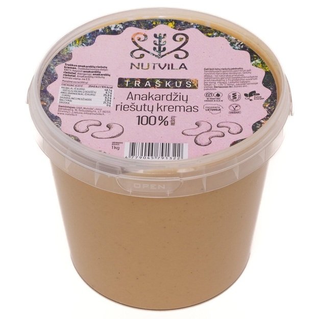 Nutvila Anakardžių riešutų kremas 1kg