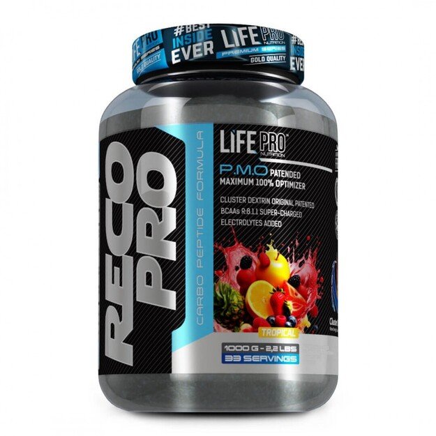 Life Pro Recopro Cluster Dextrin Bcaa + Elektrolitai 1kg