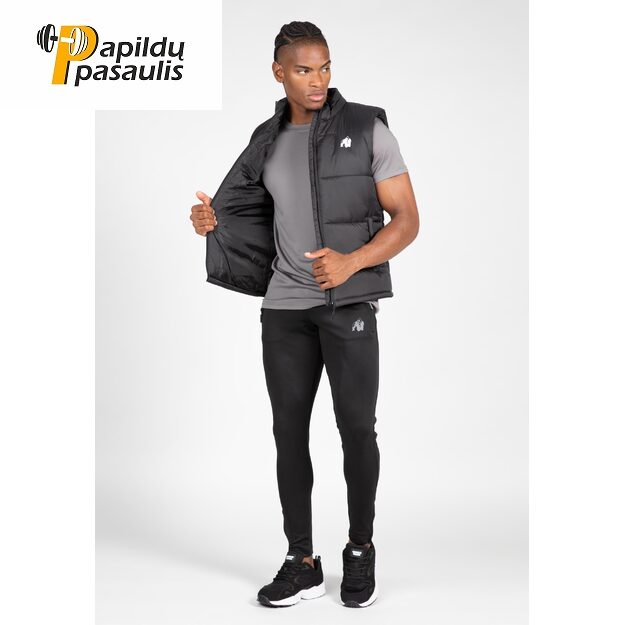 Gorilla Wear Irvine Puffer Vest - Black