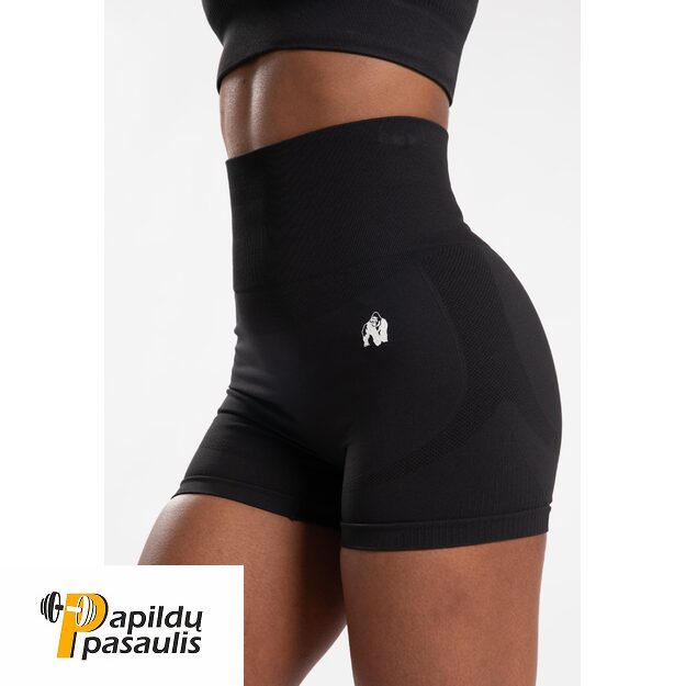 Gorilla Wear Olivia Seamless Shorts - Black