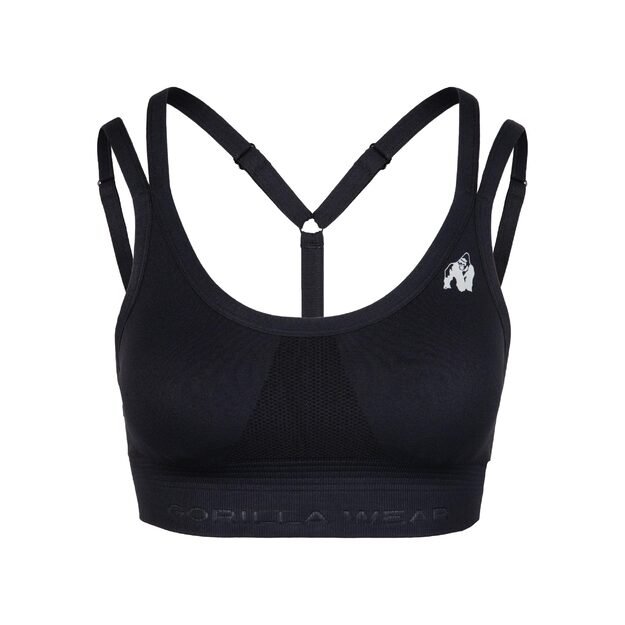 Gorilla Wear Whitney Seamless Sports Bra - Black