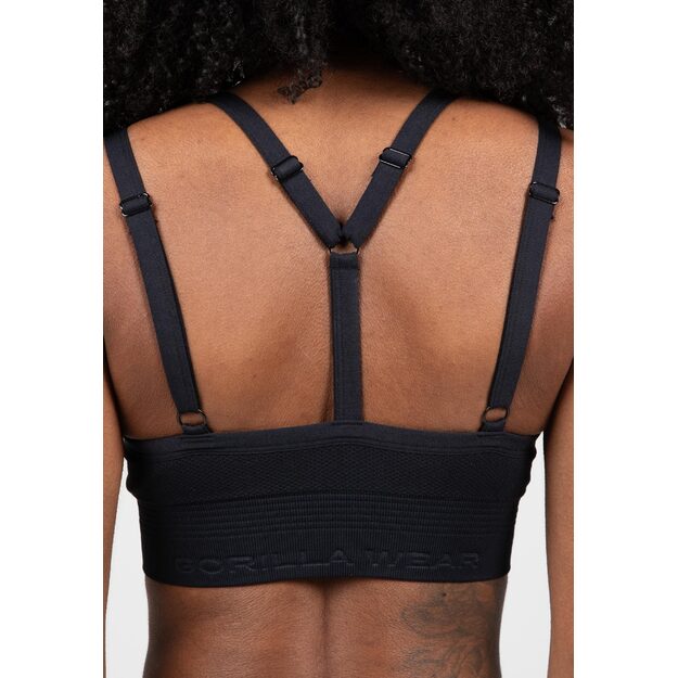 Gorilla Wear Whitney Seamless Sports Bra - Black