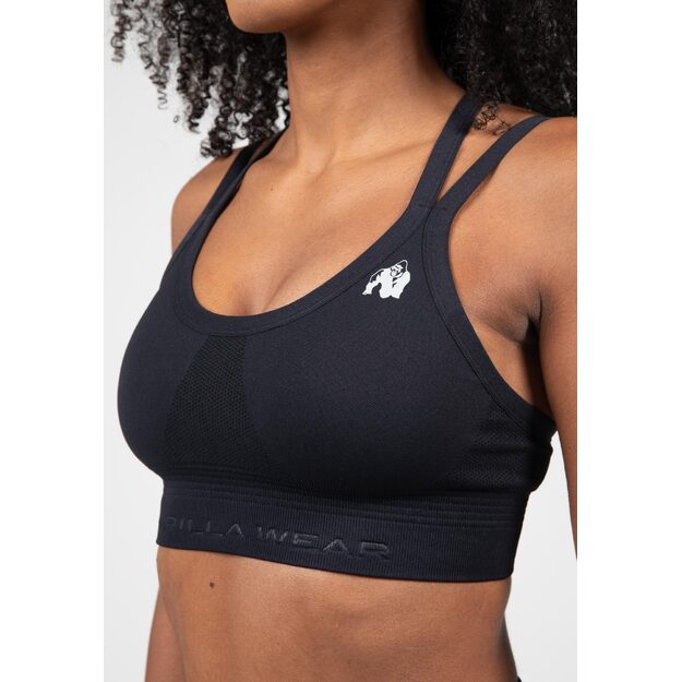 Gorilla Wear Whitney Seamless Sports Bra - Black