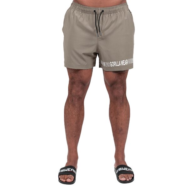 Gorilla Wear Otis Swim Shorts - Army Green maudymosi šortai
