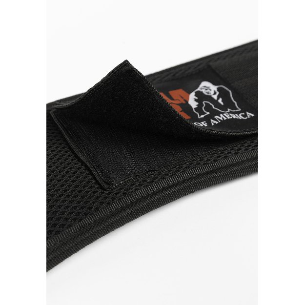 Gorilla Wear 6 inch Padded Mesh Lifting Belt - Black