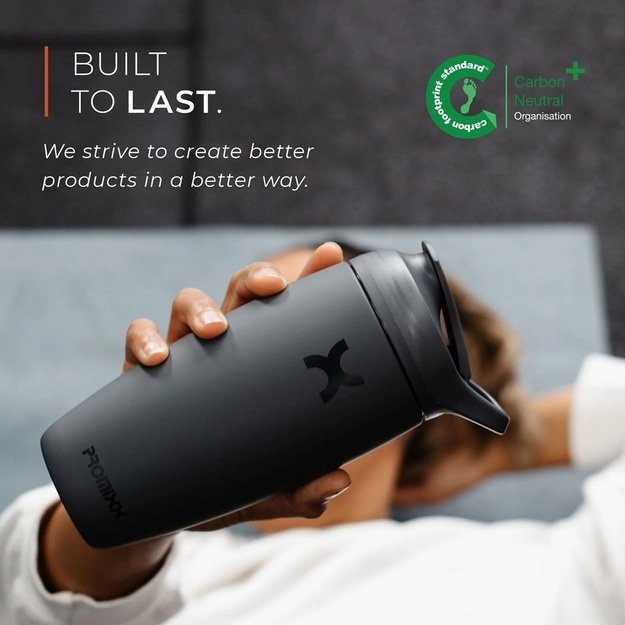 Promixx Pursuit Insulated Stainless Steel Shaker 550ml Seagrass Green