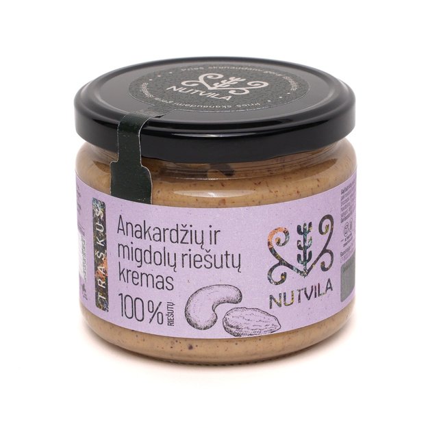 Nutvila anakardžių ir migdolų riešutų kremas 300g