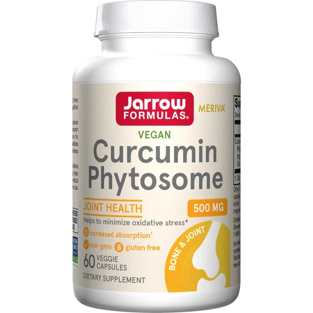 Jarrow Formulas Curcumin Phytosome (Meriva) 500 mg – 60 veg. kapsulių