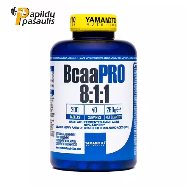 Yamamoto Nutrition Bcaa PRO 8:1:1 Ajinomoto® Ajipure® 200 tabl.