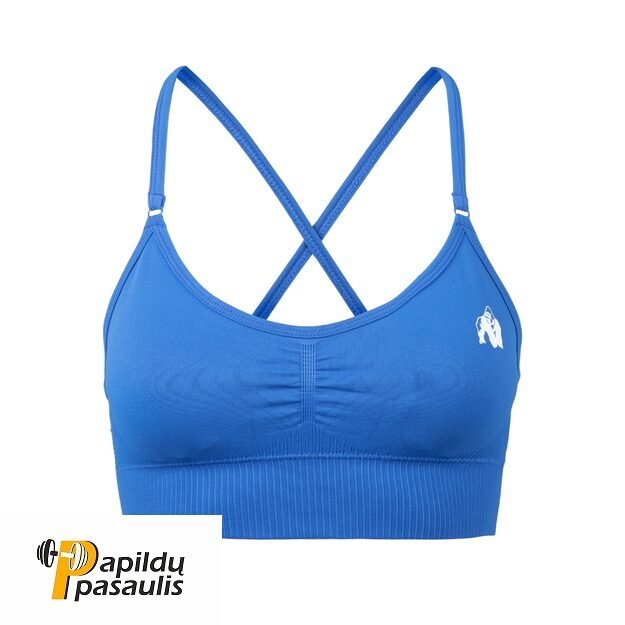 Gorilla Wear Olivia Seamless Sports Bra - Blue