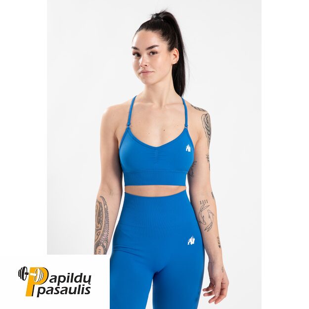 Gorilla Wear Olivia Seamless Sports Bra - Blue