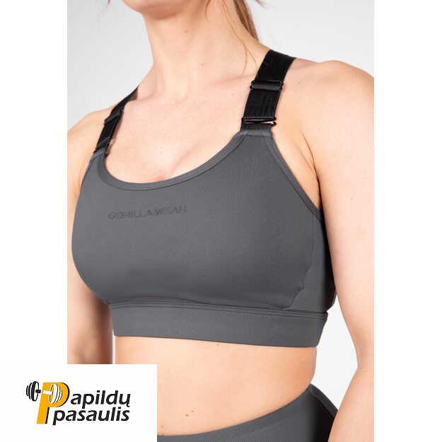 Gorilla Wear Monroe Sports Bra - Gray