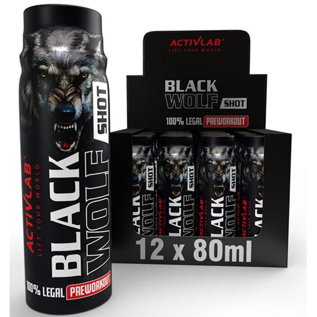 ActivLab Black Wolf Shot 80 ml X 12 vnt  (24 porc.)