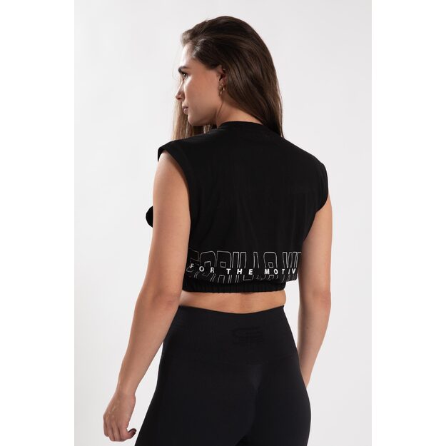 Gorilla Wear Albion Oversized Crop Top - Black