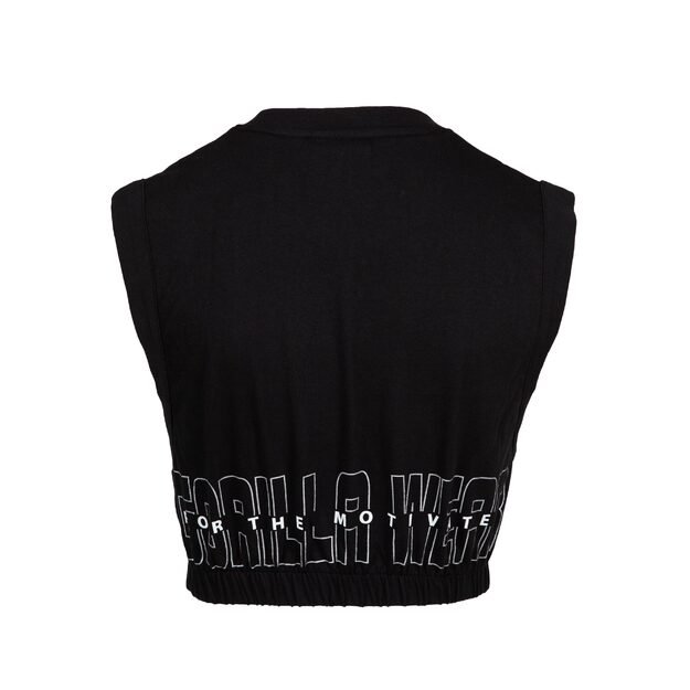 Gorilla Wear Albion Oversized Crop Top - Black