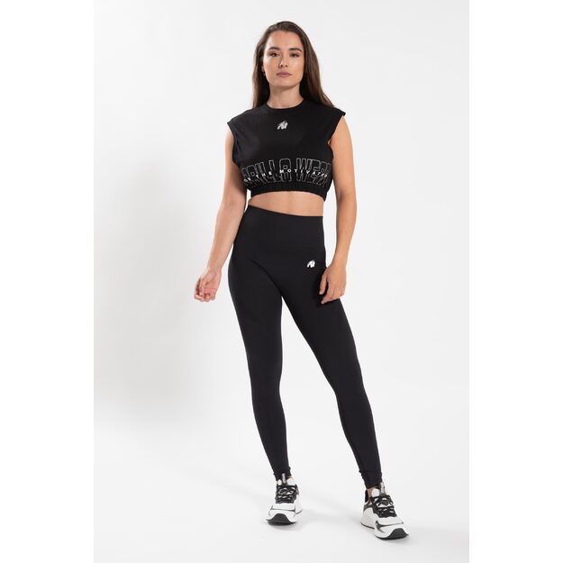 Gorilla Wear Albion Oversized Crop Top - Black