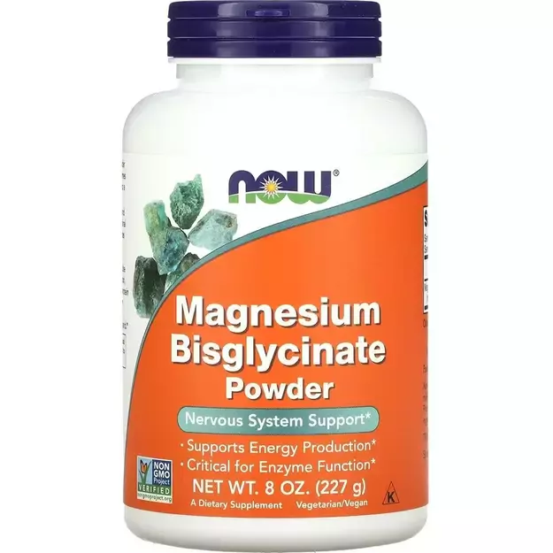 NOW Foods Magnesium Bisglycinate Powder 227 g