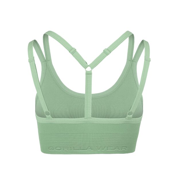 Gorilla Wear Whitney Seamless Sports Bra - Green