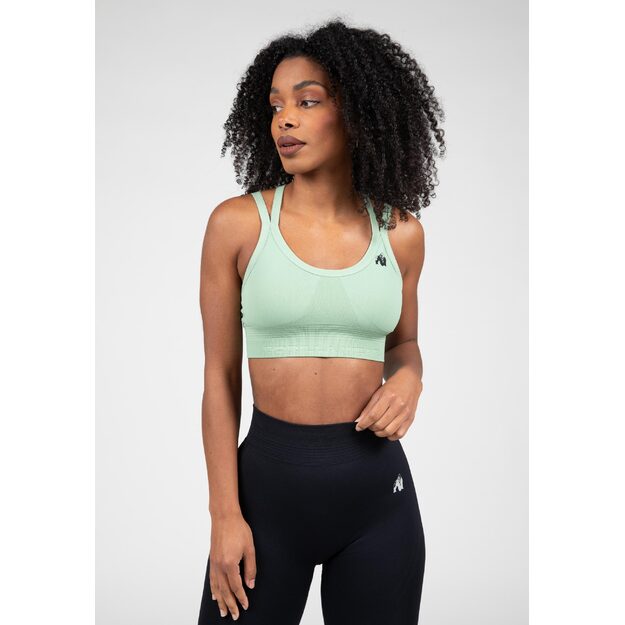 Gorilla Wear Whitney Seamless Sports Bra - Green