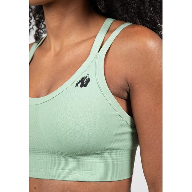 Gorilla Wear Whitney Seamless Sports Bra - Green