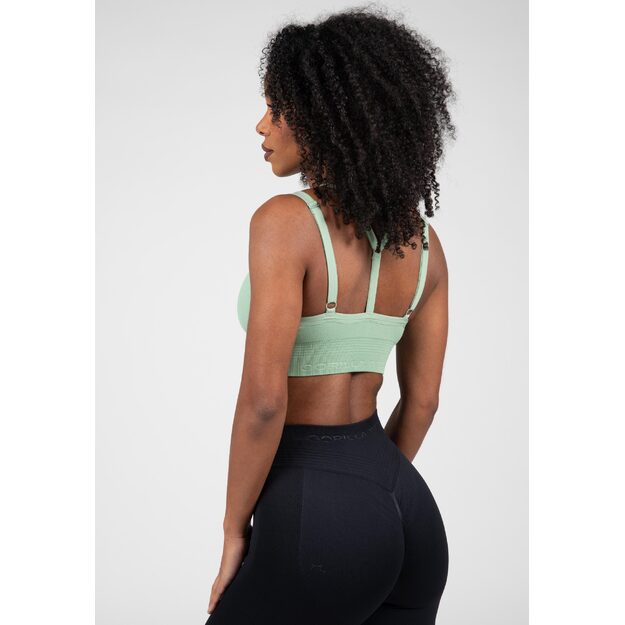 Gorilla Wear Whitney Seamless Sports Bra - Green