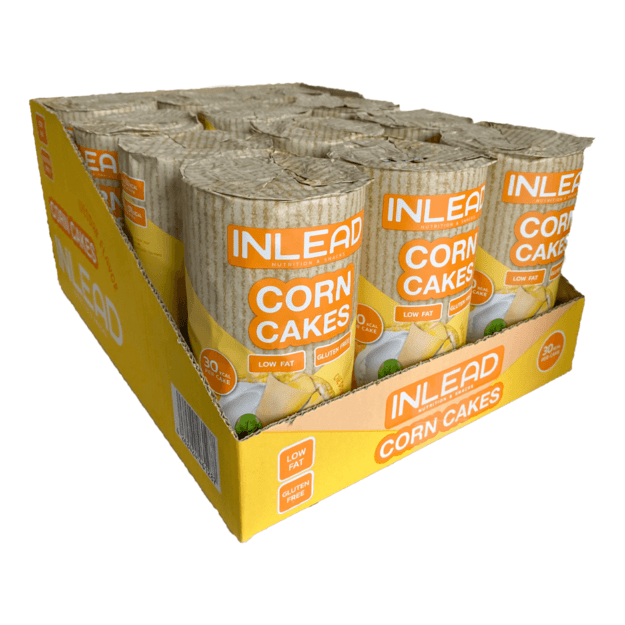 Inlead Corn Cakes 120g kukurūzų trapučiai Cheddar sūrio skonio