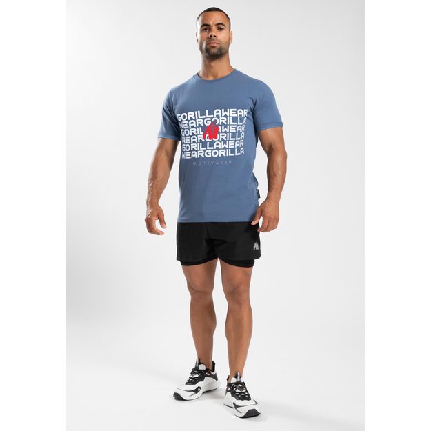 Gorilla Wear Bradley T-Shirt - Coronet Blue