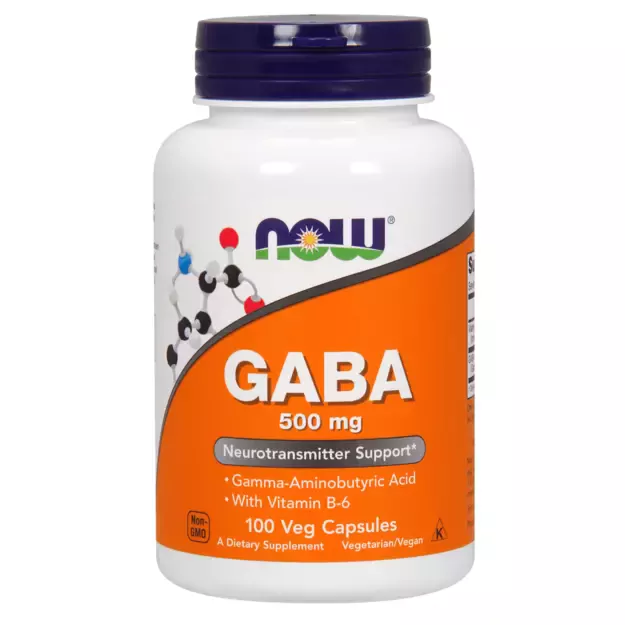 NOW GABA 500 mg 100 Veg. Caps