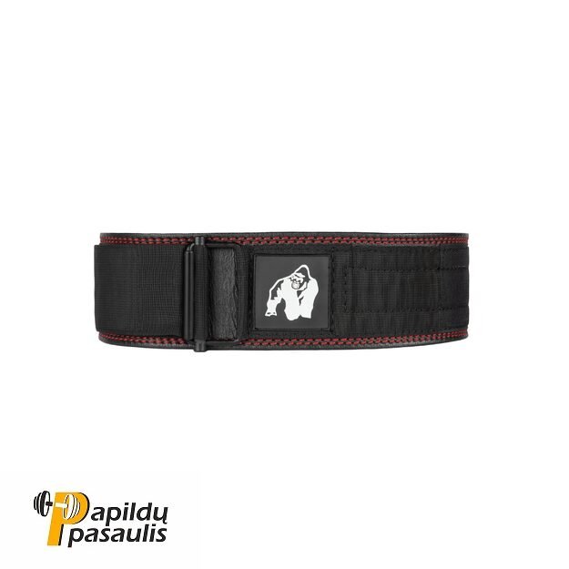 Gorilla Wear 4 Inch Premium Leather Lifting Belt - Black