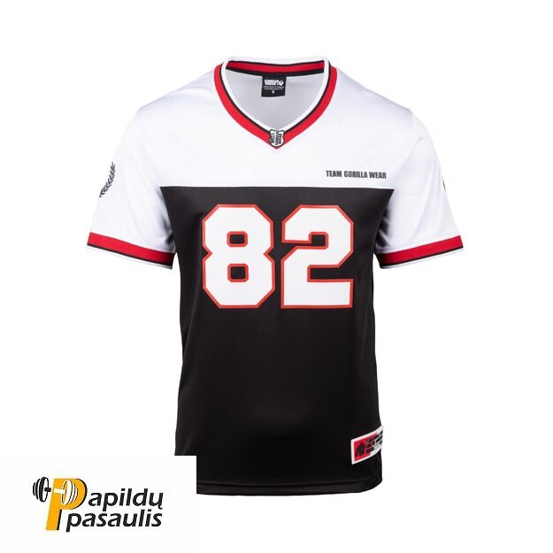 Gorilla Wear Trenton Football Jersey - Black/White