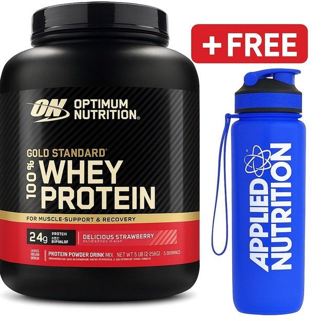 ON 100% Whey Gold Standard 2270 g Strawberry + Dovana