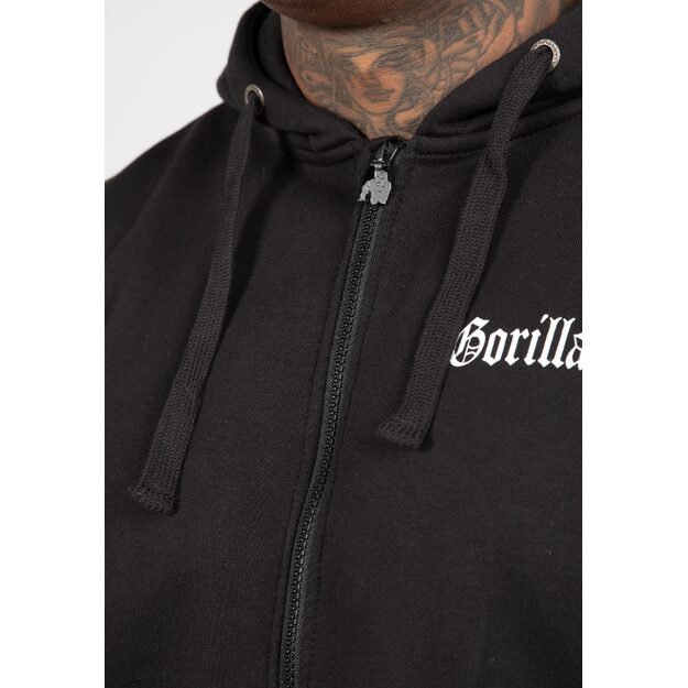 Gorilla Wear Utah Zipped Hoodie - Black