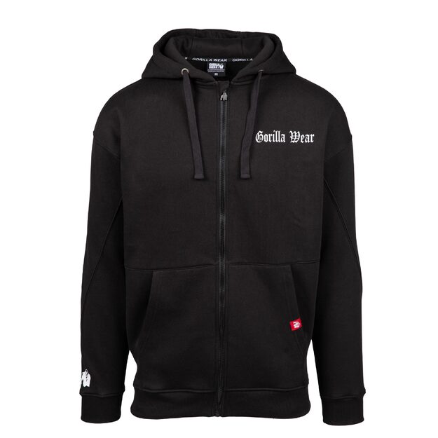 Gorilla Wear Utah Zipped Hoodie - Black