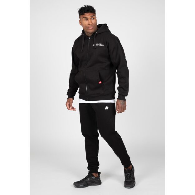 Gorilla Wear Utah Zipped Hoodie - Black