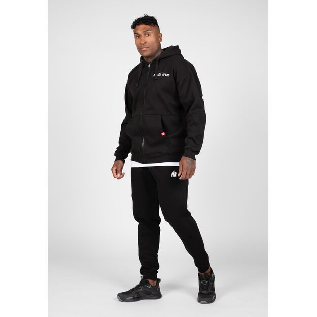 Gorilla Wear Utah Zipped Hoodie - Black