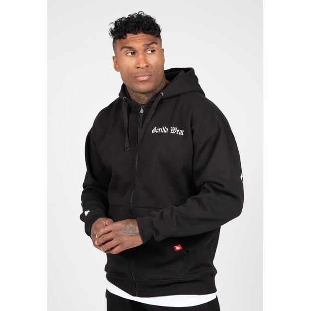 Gorilla Wear Utah Zipped Hoodie - Black